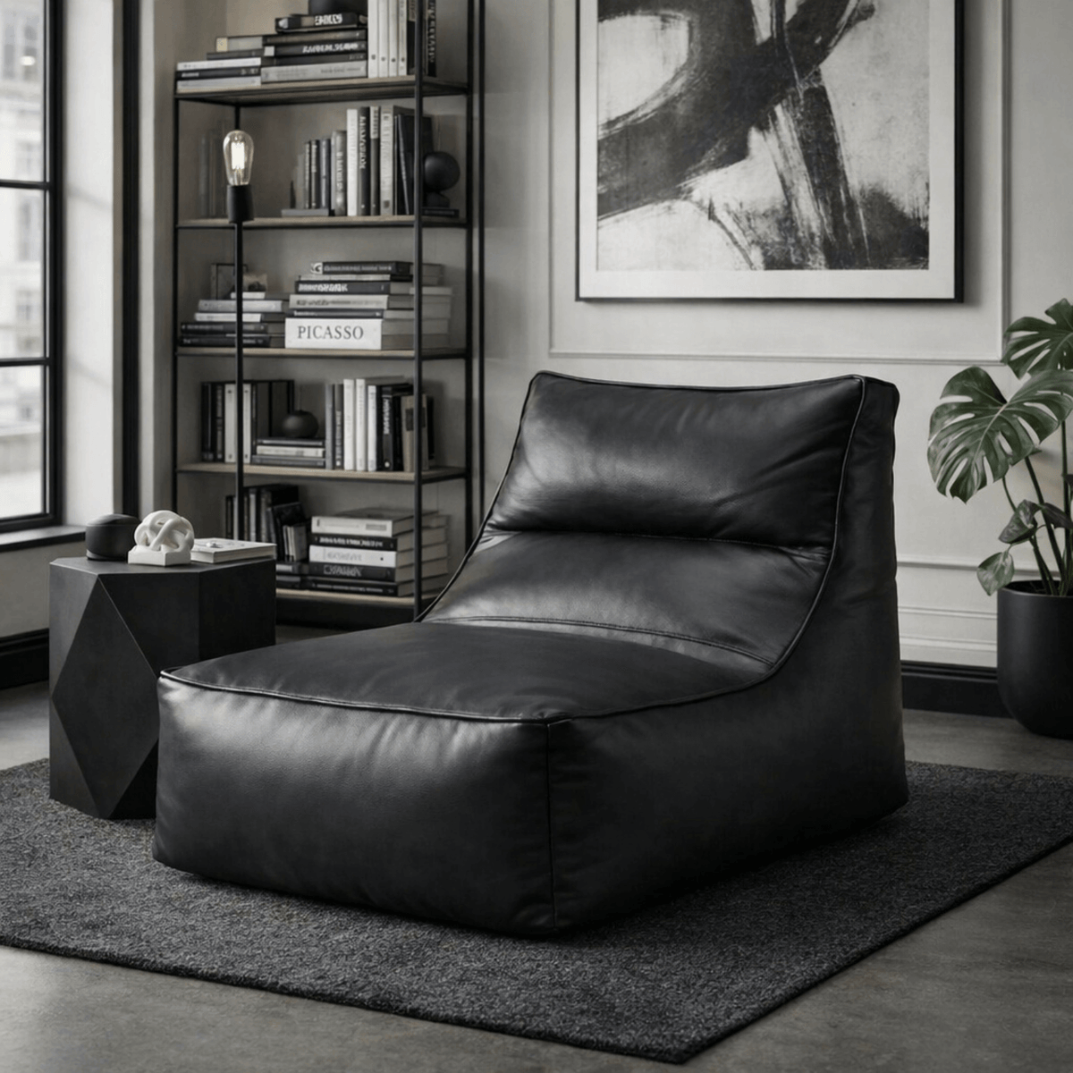 Fauteuil Pouf Relax AURA Simili Cuir