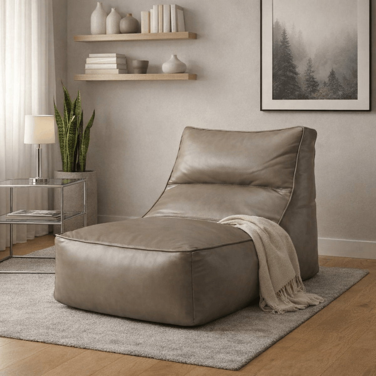 Fauteuil Pouf Relax AURA Simili Cuir