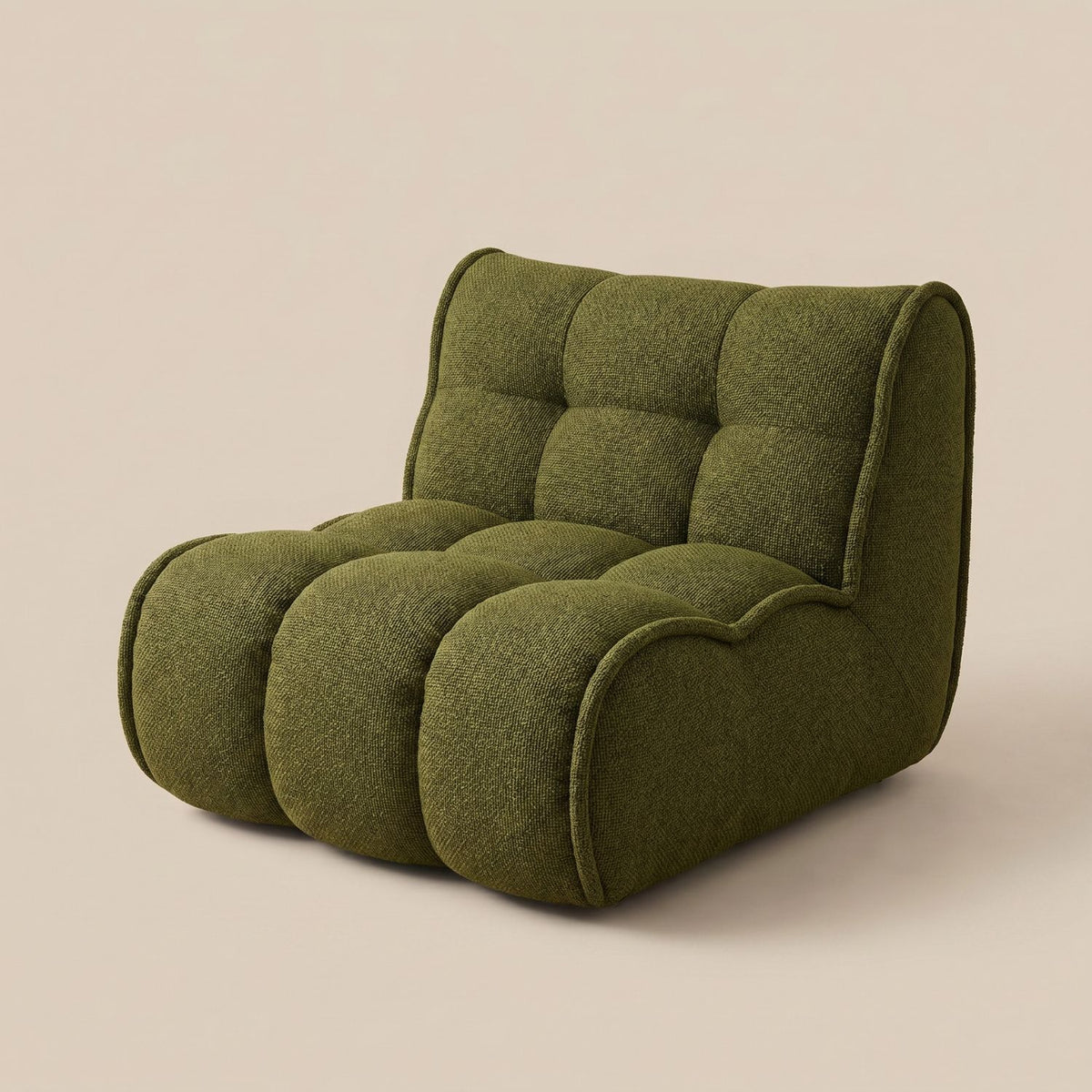 Pouf Chaise Longue Velours Floqué - Confort & Élégance