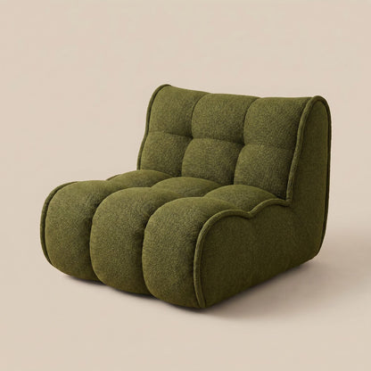Pouf Chaise Longue Velours Floqué - Confort & Élégance