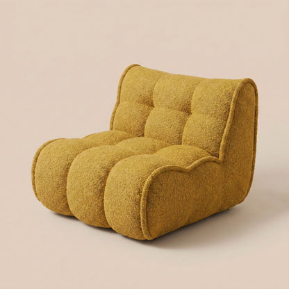 Pouf Chaise Longue Velours Floqué - Confort & Élégance