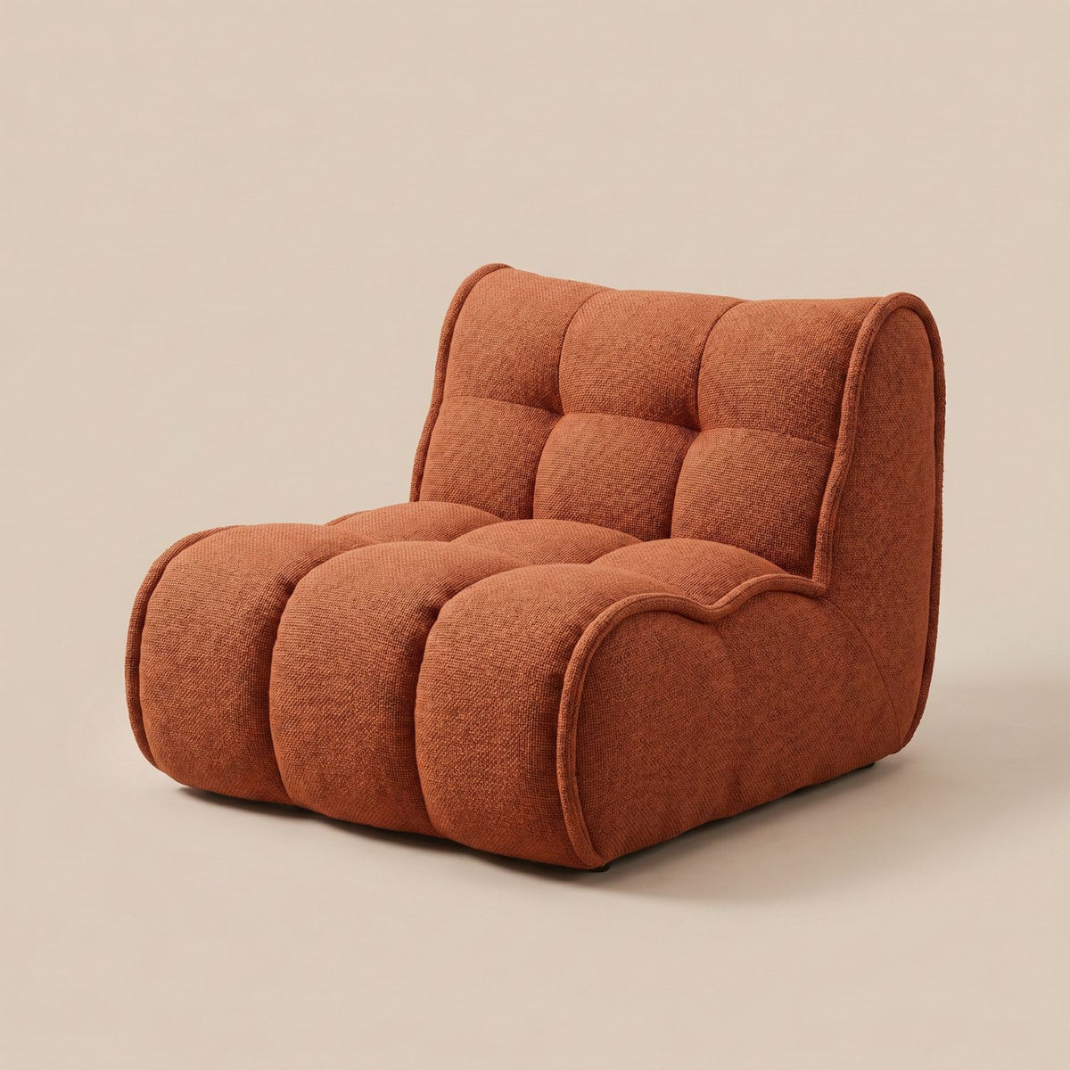 Pouf Chaise Longue Velours Floqué - Confort & Élégance
