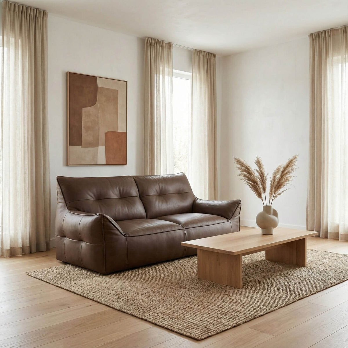 Pouf Canapé LOUNGE Modulable Design Moderne