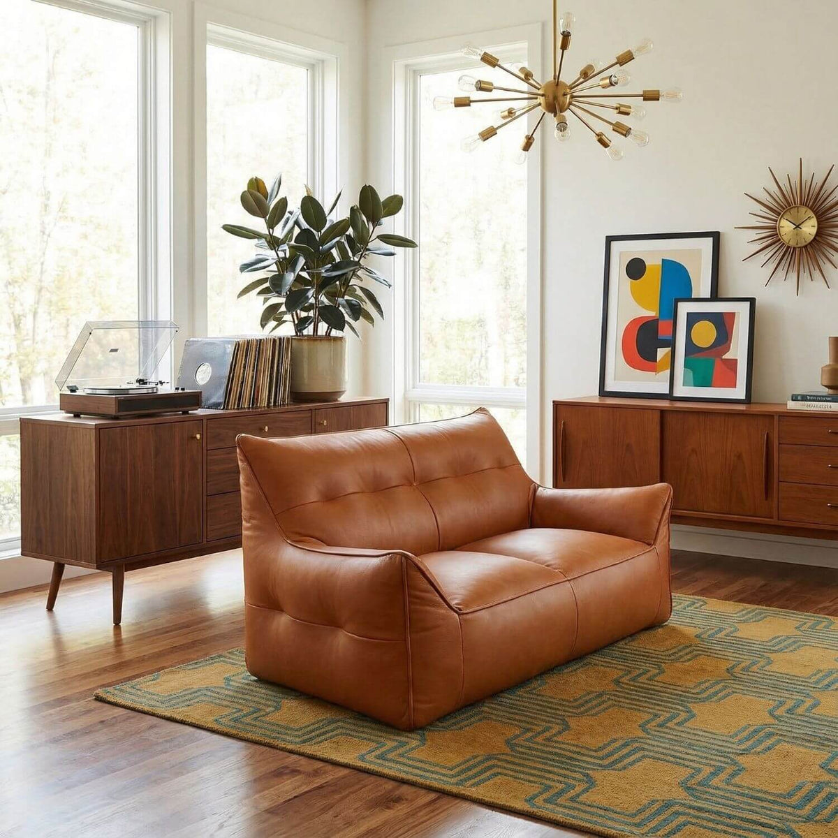 Pouf Canapé LOUNGE Modulable Design Moderne