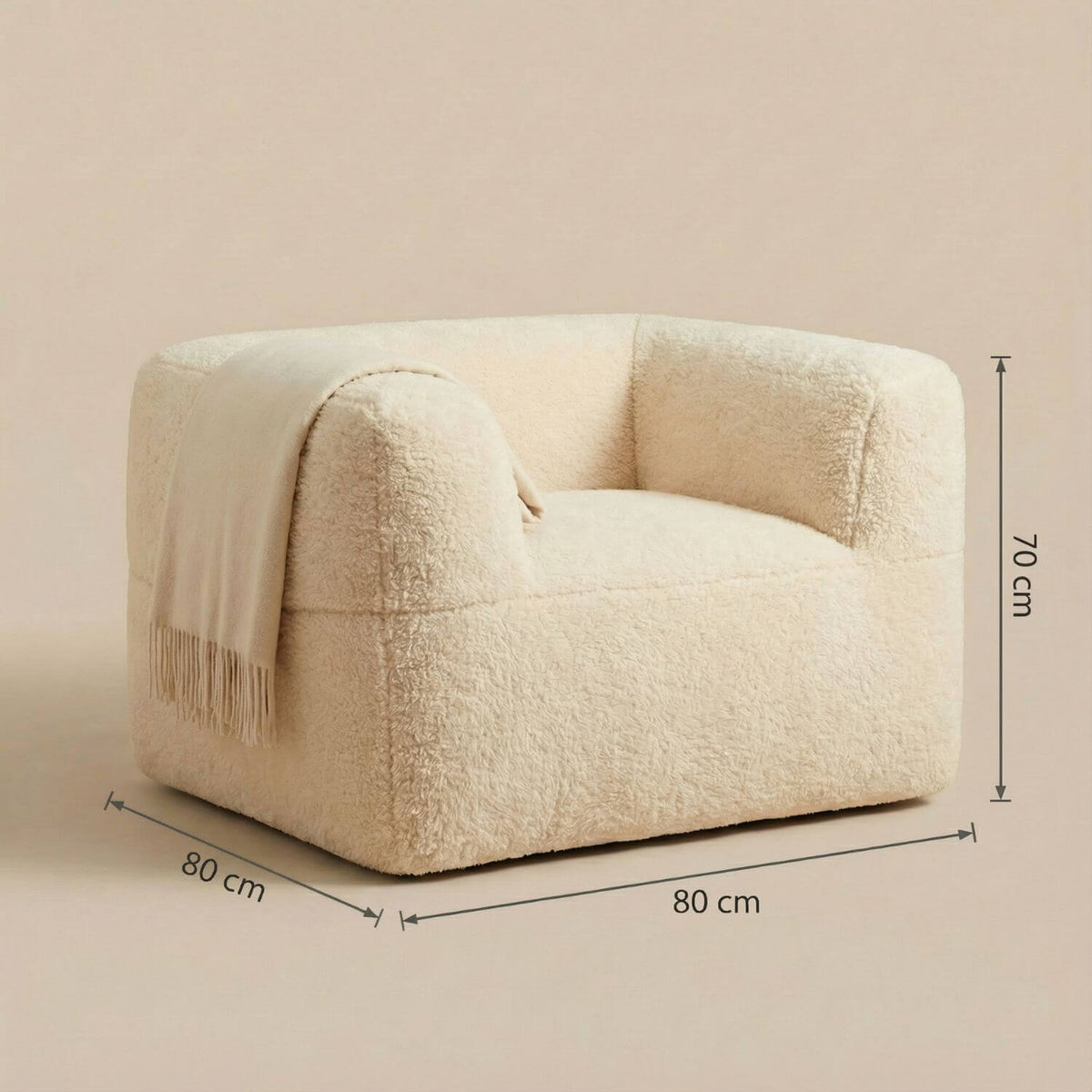 Fauteuil Pouf Fourrure Douceur & Confort