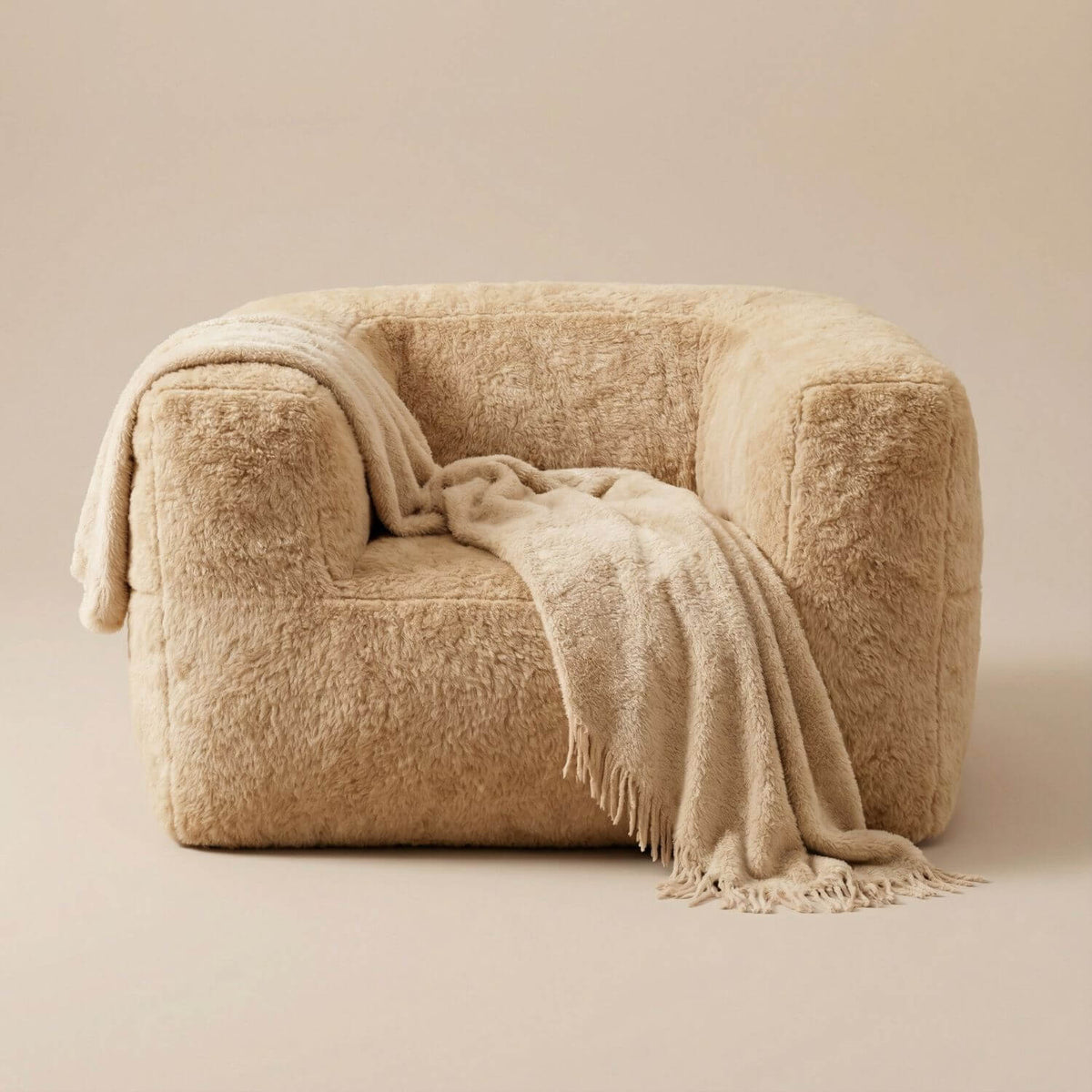 Fauteuil Pouf Fourrure Douceur & Confort