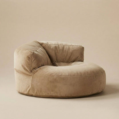 Pouf Relax Cuir Jaune AURA