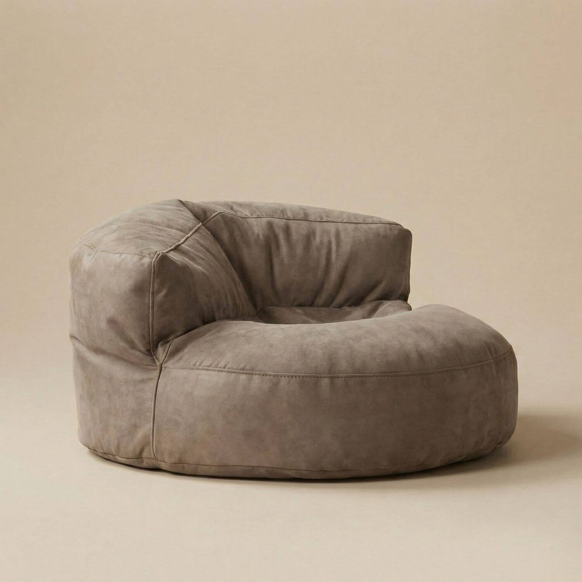 Pouf Relax Cuir Jaune AURA