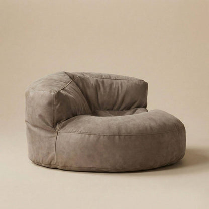Pouf Relax Cuir Jaune AURA