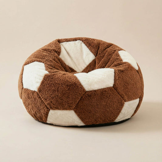 Pouf Poire Géant Marron Confortable