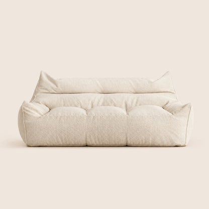 Canapé Pouf 3 Places LOUNGE Velours Côtelé Kaki