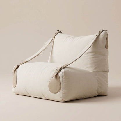 Pouf Méridienne d'Angle Beige NESTA