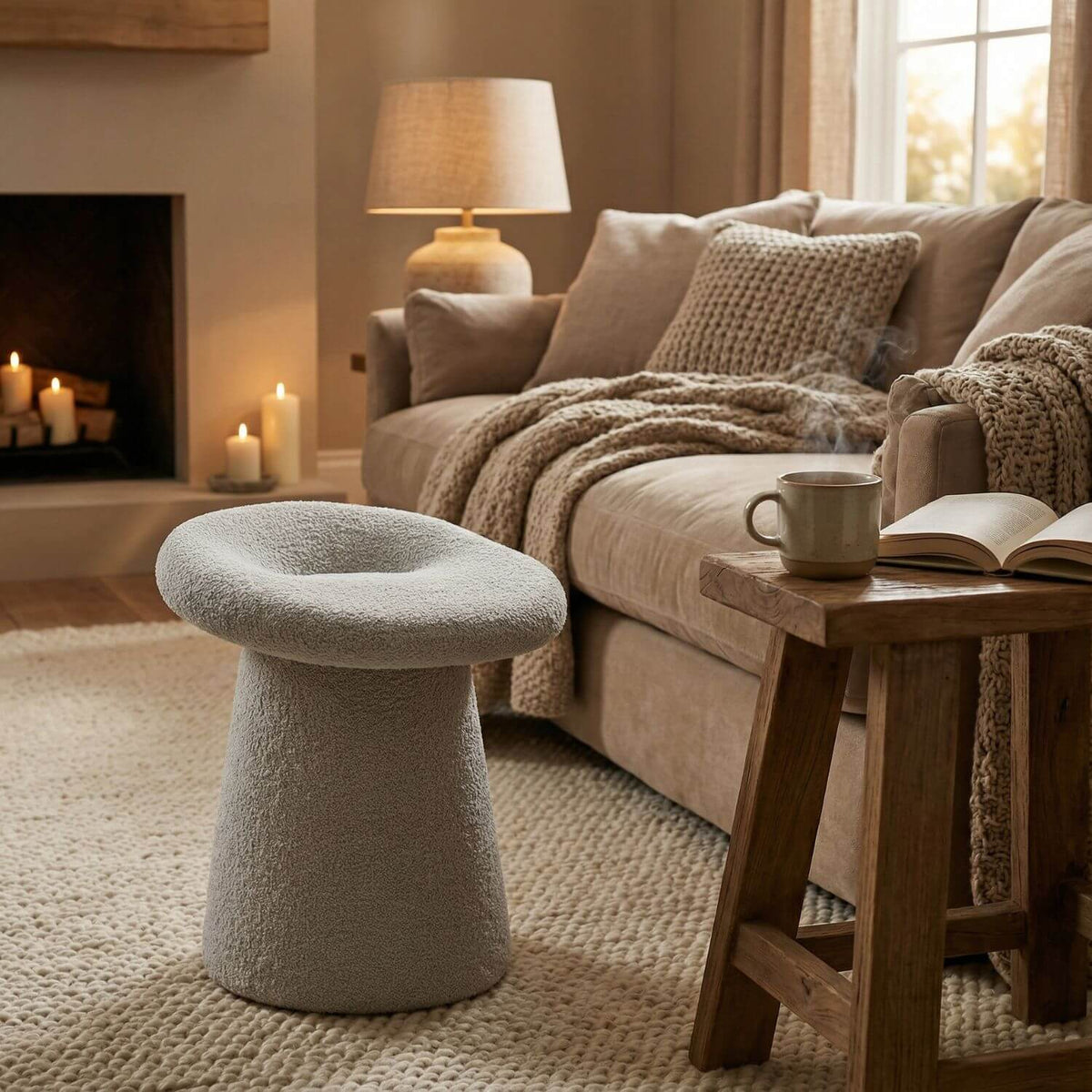 Pouf Bouclette STOOLY : Confort & Style Douillet