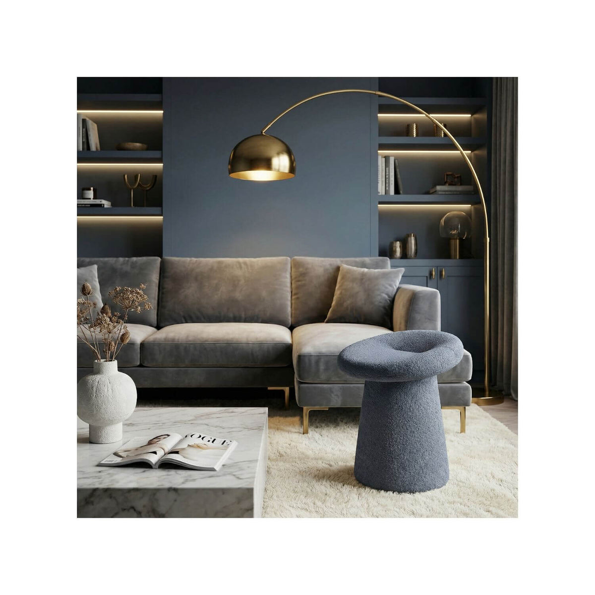 Pouf Bouclette STOOLY : Confort & Style Douillet