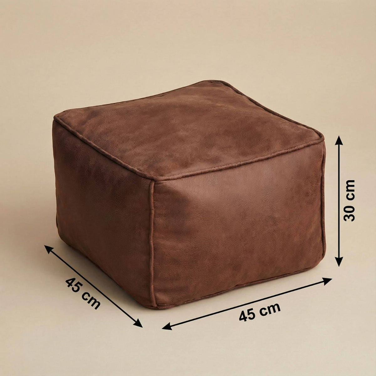 Pouf Carré Confortable Repose-Pieds Salon