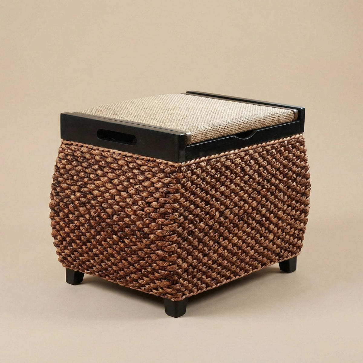 Pouf Coffre Bois NEST - Rangement & Style