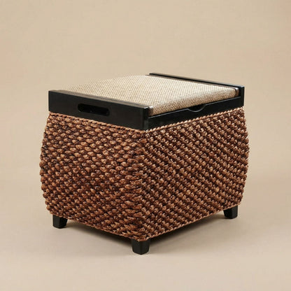Pouf Coffre Bois NEST - Rangement & Style