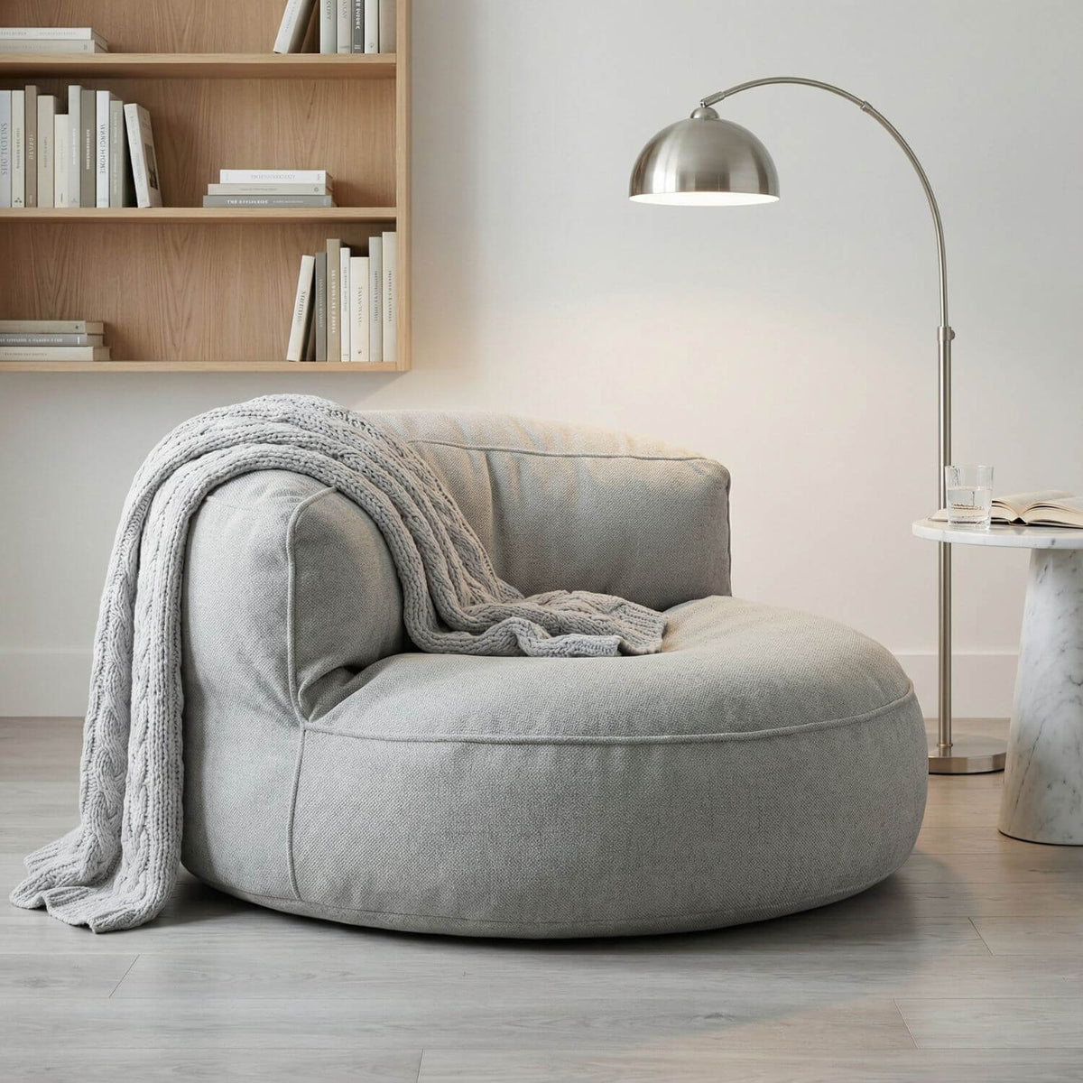 Pouf Rond Personnalisable Confortable - Housse Vide