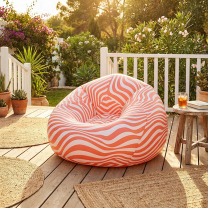 Pouf Gonflable SOLIS : Confort & Style Extérieur