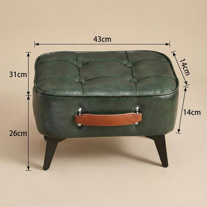 Pouf Design en Cuir FOOTIA - Repose-pieds & Siège d'appoint