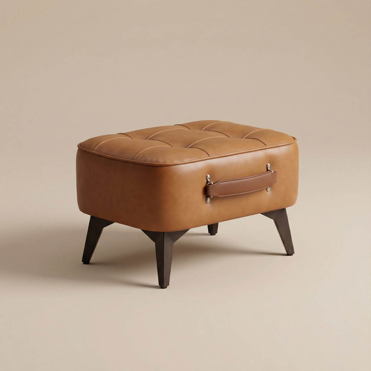 Pouf Design en Cuir FOOTIA - Repose-pieds & Siège d'appoint