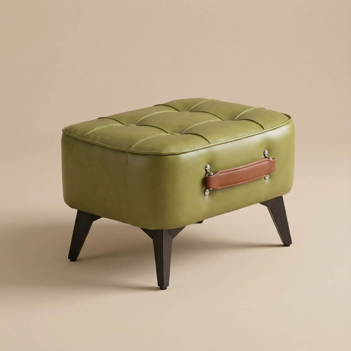 Pouf Design en Cuir FOOTIA - Repose-pieds & Siège d'appoint