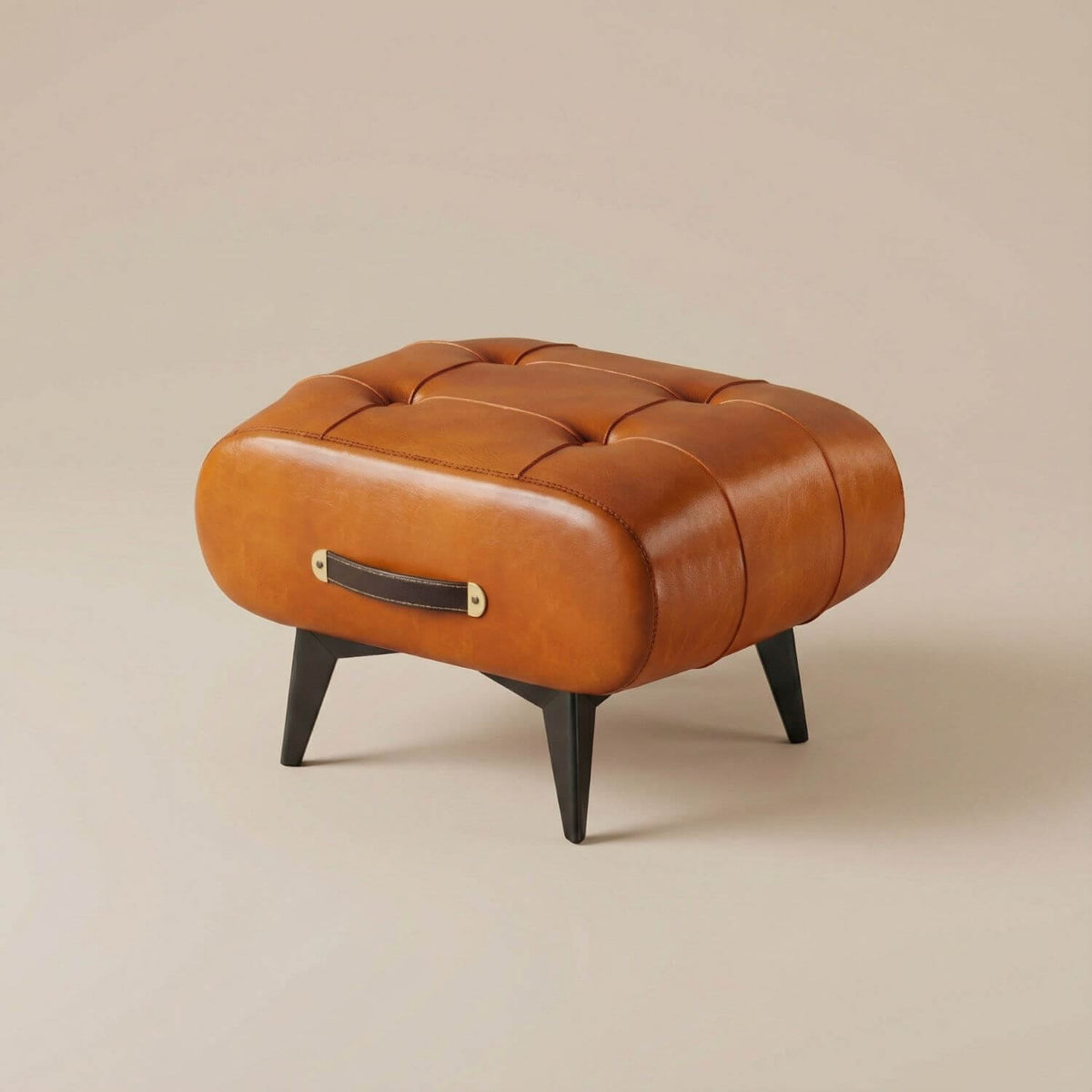 Pouf Design Cuir Élégant & Confortable