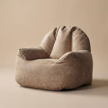 Pouf Cuir Premium Personnalisable - Housse Vide Jaune
