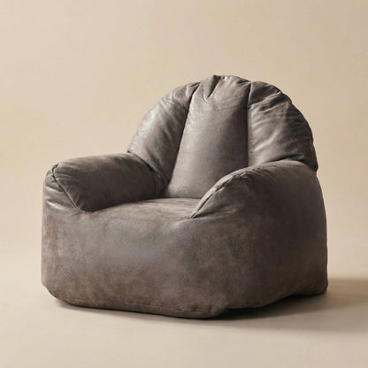 Pouf Cuir Premium Personnalisable - Housse Vide Jaune