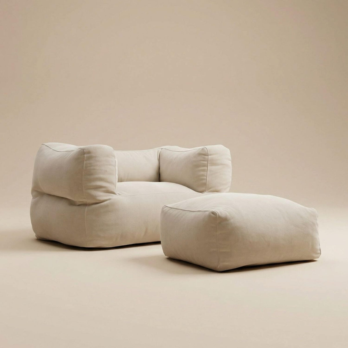 Pouf Extérieur SOLIS : Confort Personnalisé Beige