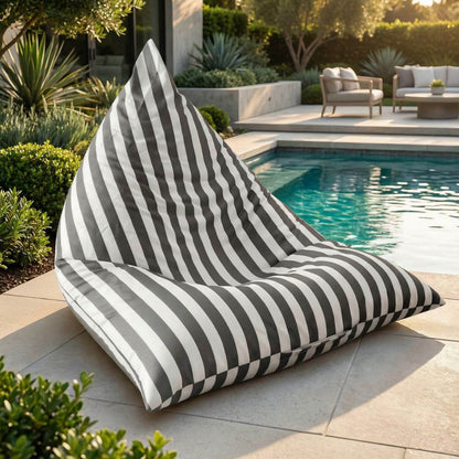 Pouf Extérieur Rayé Personnalisable