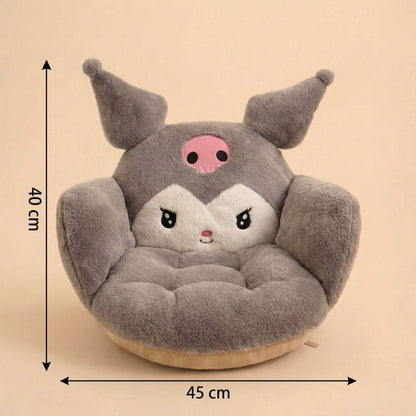 Pouf Fauteuil Enfant Doux Gris