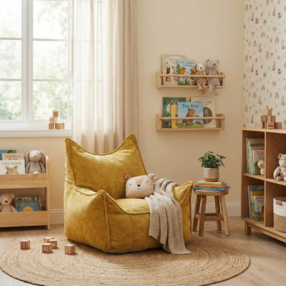 Pouf Fauteuil Enfant Douillet Vert