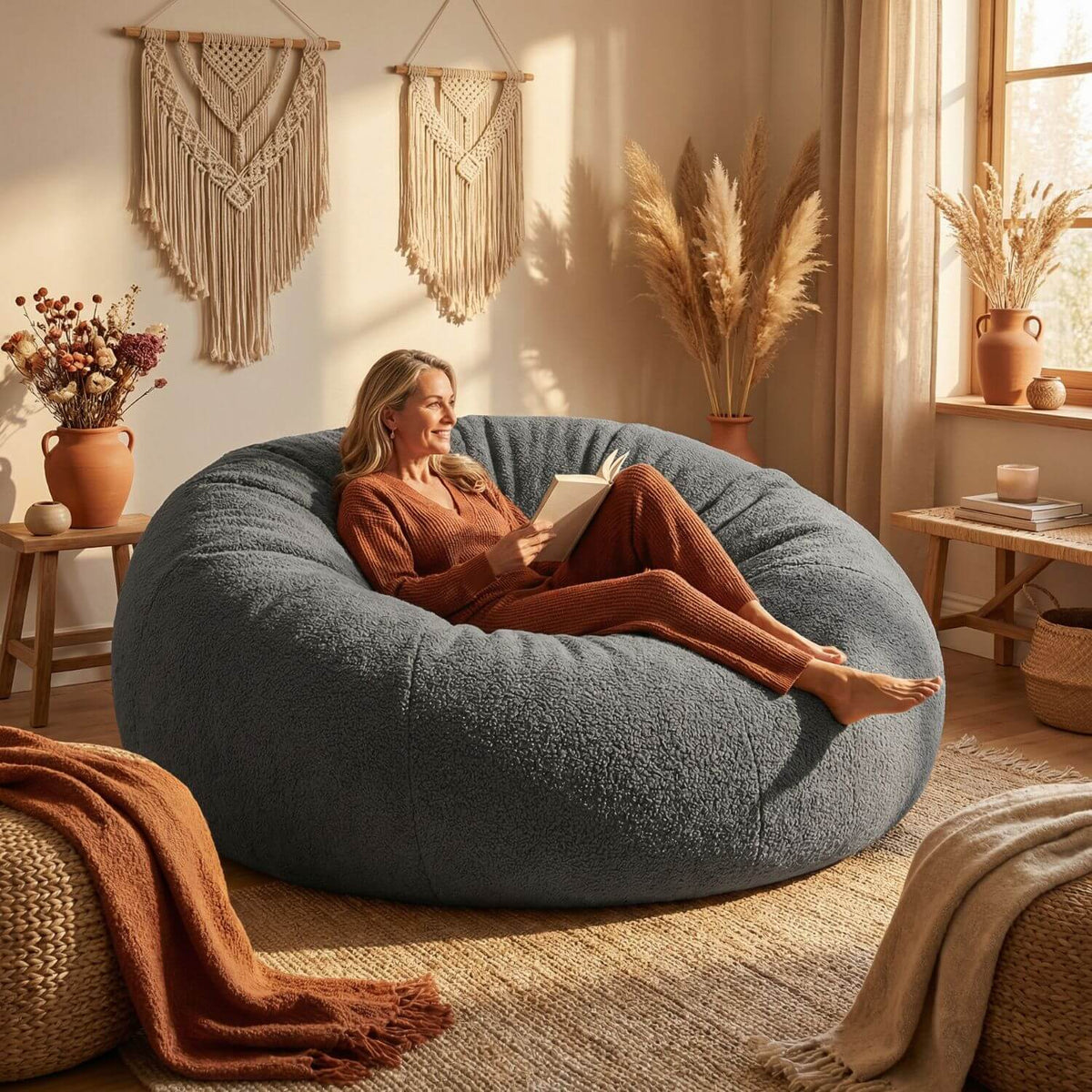 Pouf Géant Confortable XXL - Remplissage Personnalisé