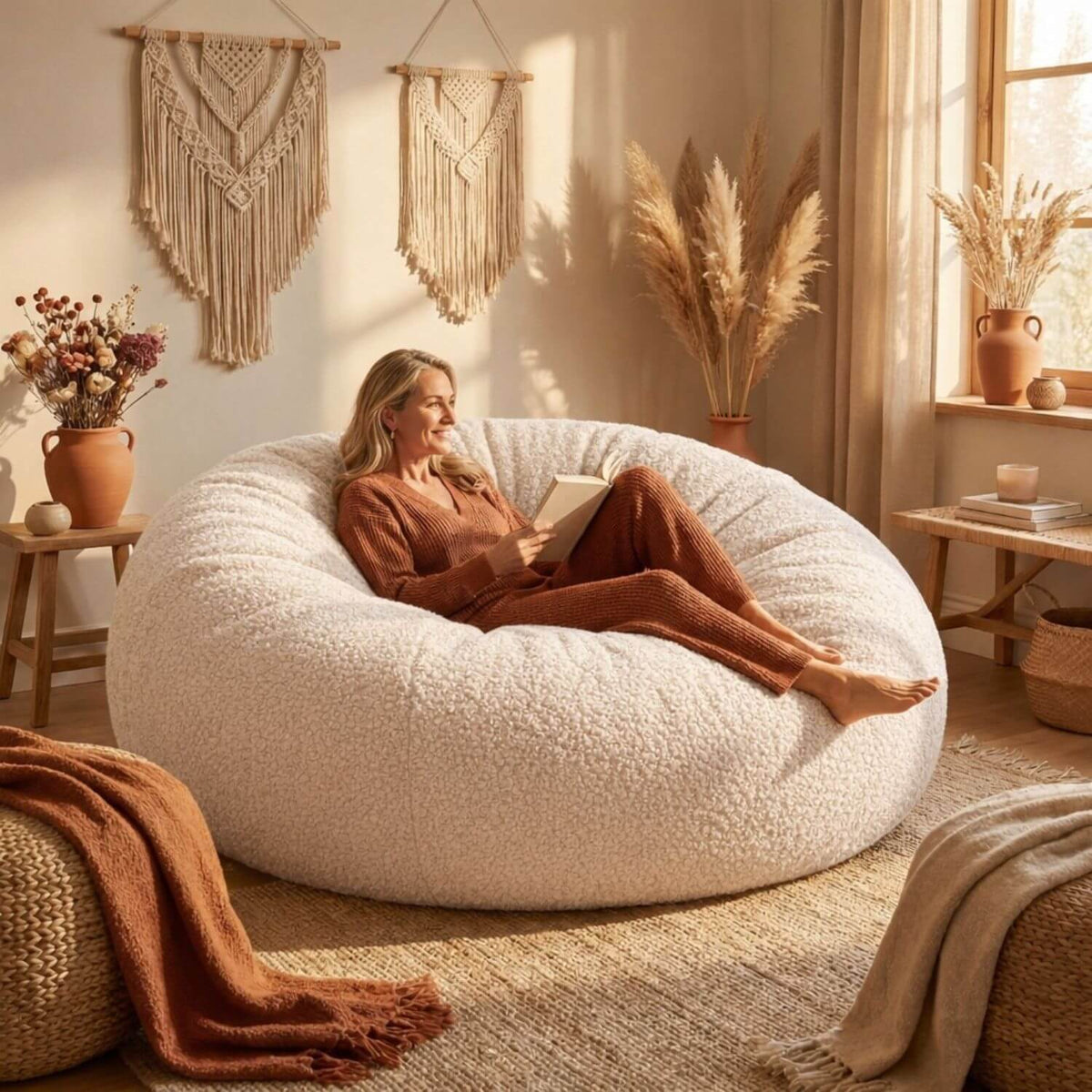 Pouf Géant Confortable XXL - Remplissage Personnalisé