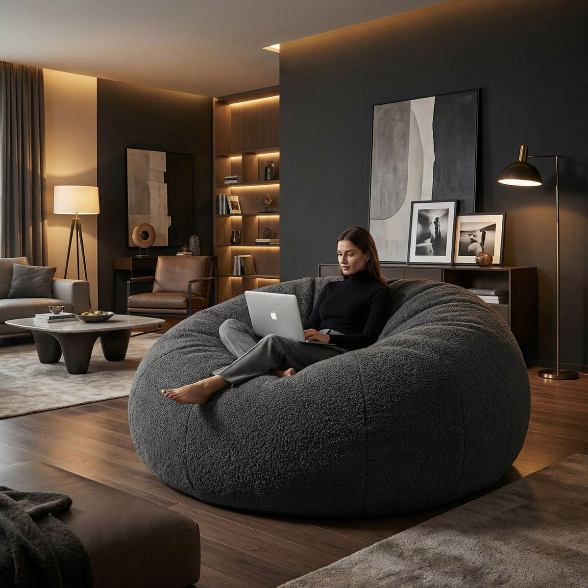 Pouf Géant Confortable XXL - Remplissage Personnalisé