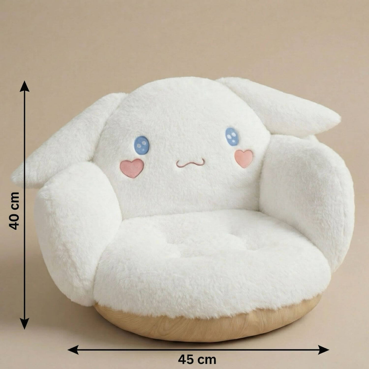 Pouf Enfant Blanc MINI pour Lecture et Détente