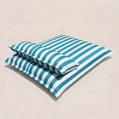 Pouf Piscine Rayé Confort Absolu - Housse 140x180cm
