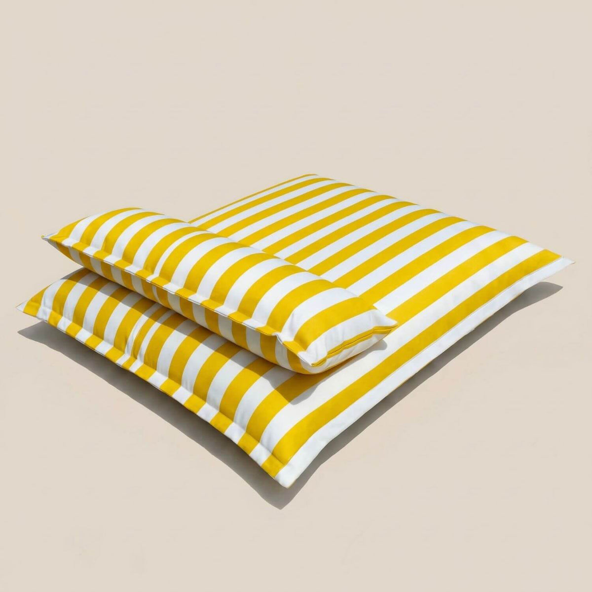 Pouf Piscine Rayé Confort Absolu - Housse 140x180cm