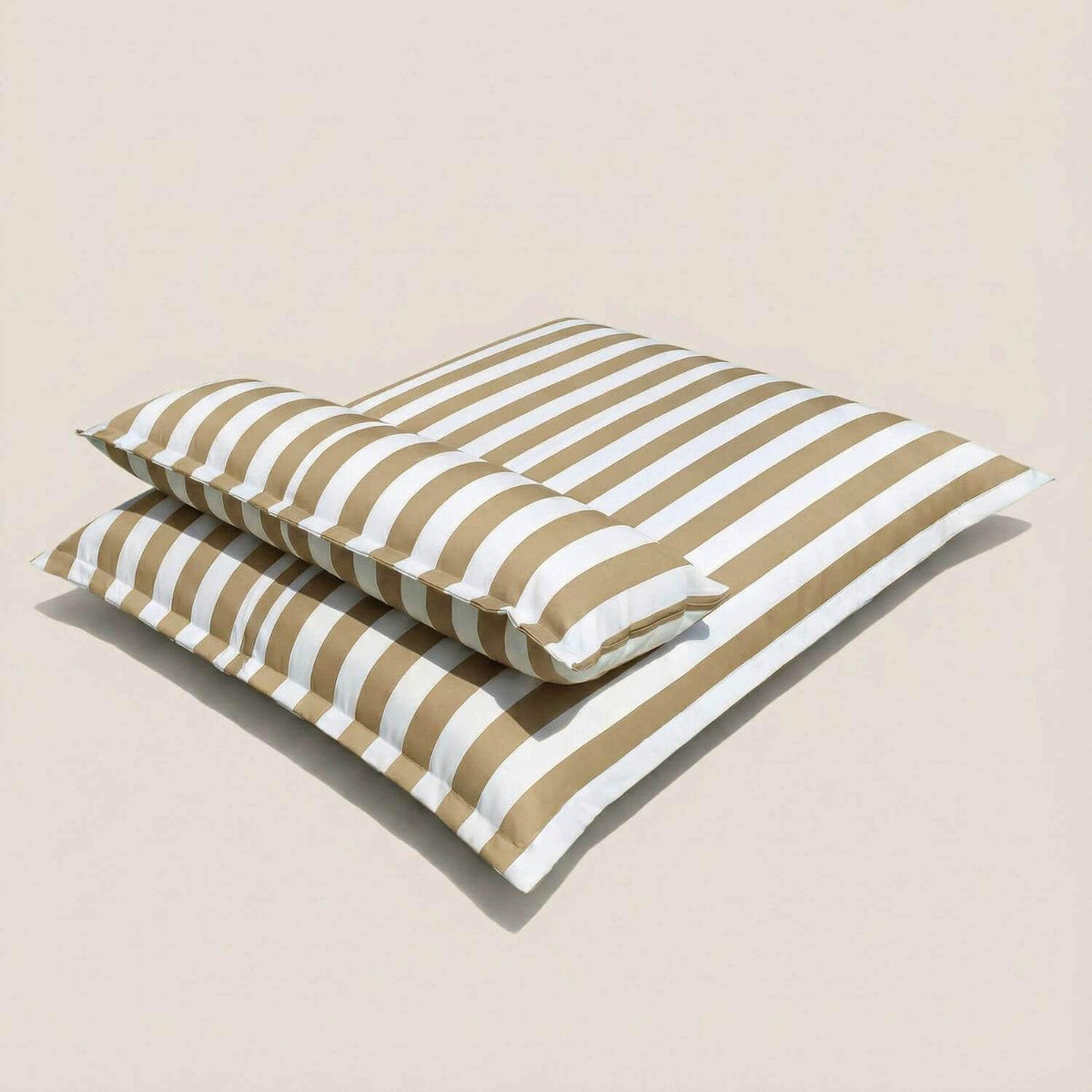 Pouf Piscine Rayé Confort Absolu - Housse 140x180cm