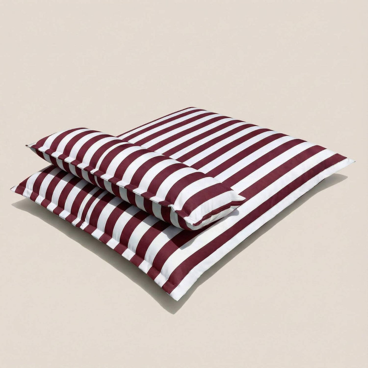 Pouf Piscine Rayé Confort Absolu - Housse 140x180cm