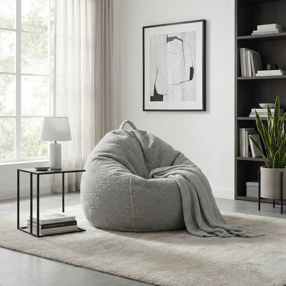 Pouf Poire Doux FLOW - Confort & Style Salon