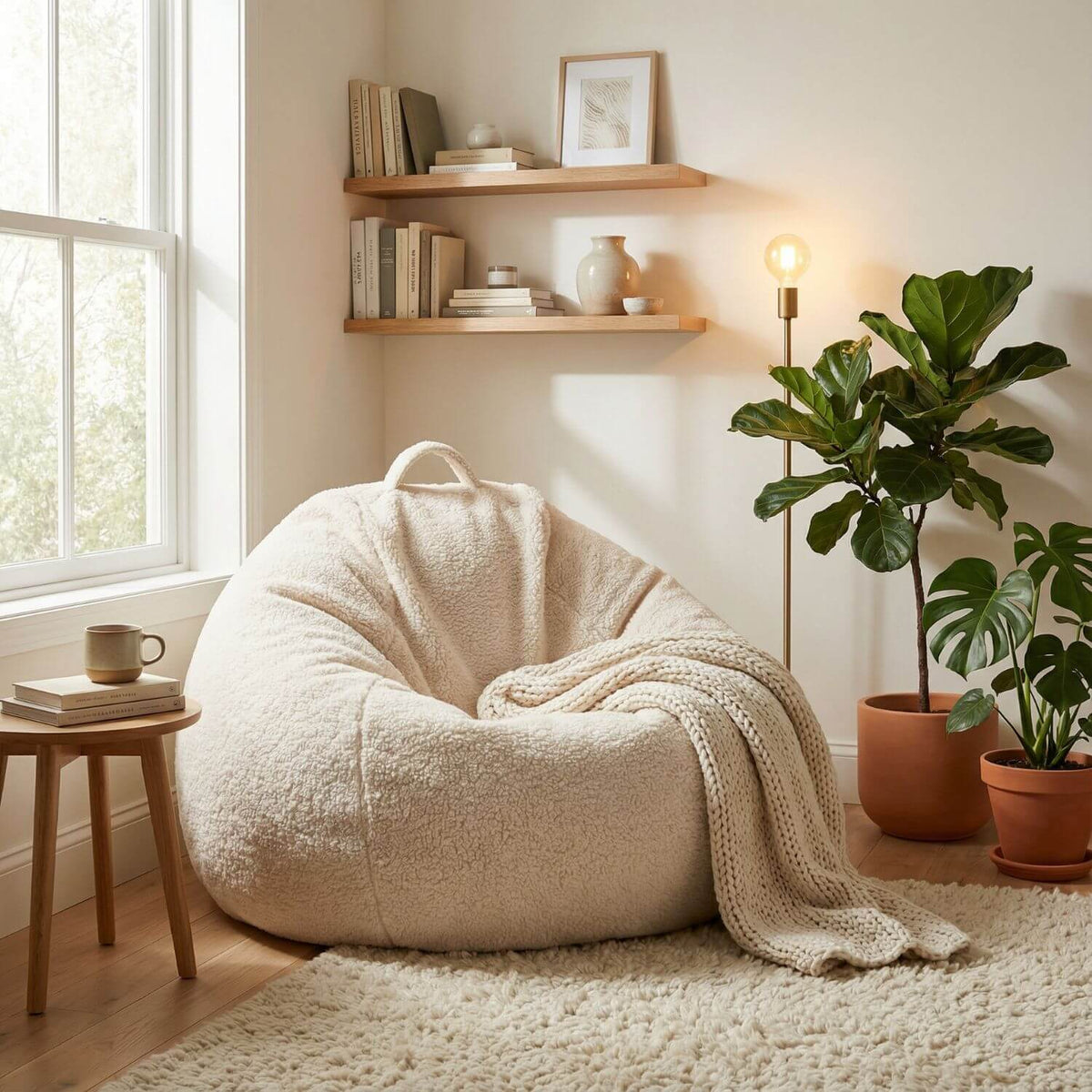 Pouf Poire Doux FLOW - Confort & Style Salon