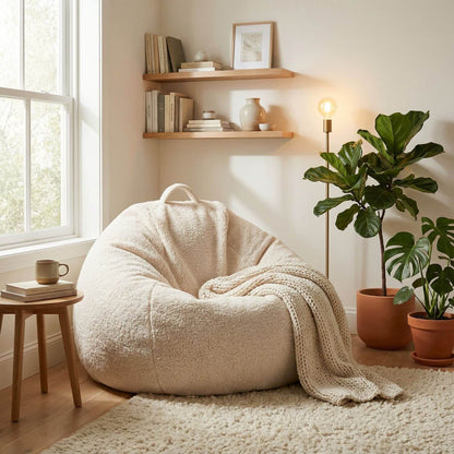 Pouf Poire Doux FLOW - Confort & Style Salon