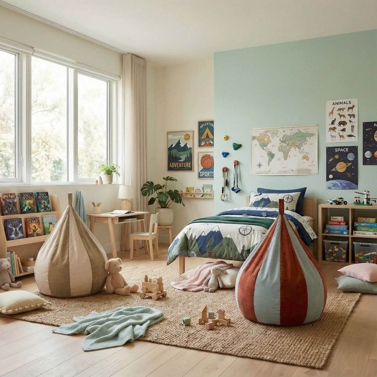 Pouf Poire Enfant Nomaï - Confort Naturel & Personnalisable