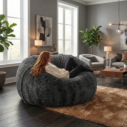 Pouf Poire Géant XXL Confortable et Personnalisable