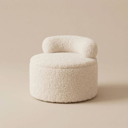 Pouf Bouclette Design avec Rangement - Confort & Style