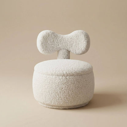 Pouf Bouclette Design avec Rangement - Confort & Style