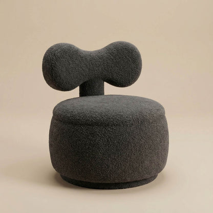 Pouf Bouclette Design avec Rangement - Confort & Style