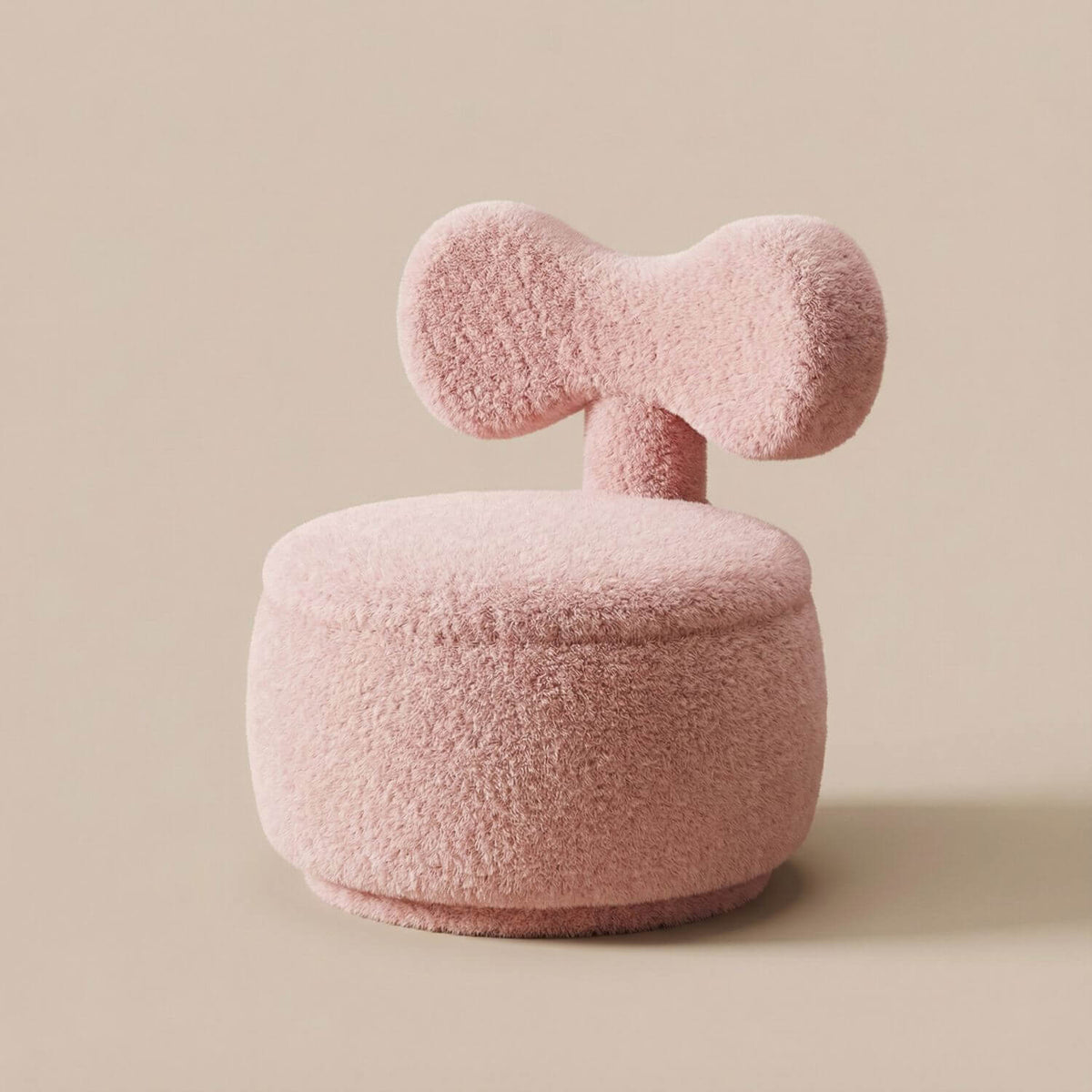 Pouf Bouclette Design avec Rangement - Confort & Style